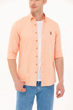 Рубашка мужская оранжевая Uzunkol Basic - U.s. polo assn фото 20
