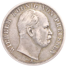 1 талер 1867 года А Пруссия