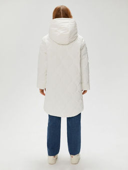 ACOOLA / Пальто детское для девочек Sonore молочный  фото 5