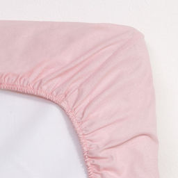 Простыня на резинке Этель 160*200*25, цв.розовый, поплин 125г/м2  фото 3