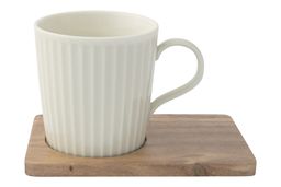 Набор кружек Время отдыха, чёрная, светло-оливковая, 0,38 л, 2 шт - Easy life фото 4