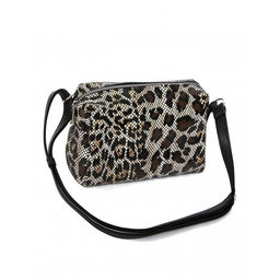 Сумка женская натуральная кожа ADEL-114 (отделка ИСК/КОЖА), 1отд, плечевой ремень, леопард 261976