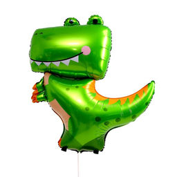 Воздушный шар фольгированный 50" «Зелёный дино»