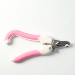 Когтерез боковой средний эргономичный, отверстие 11 мм, розовый с белым - Пижон фото 4