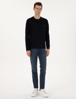 Lacivert Regular Fit Sweatshirt - Pierre cardin фото 4