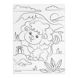 Аппликации геометрическими наклейками Великолепный лев 21х29.7см - Школа талантов фото 4