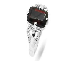 Кольцо из серебра гранат, Позитив