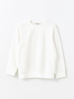 Bisiklet Yaka Dokulu Erkek ?ocuk Sweatshirt