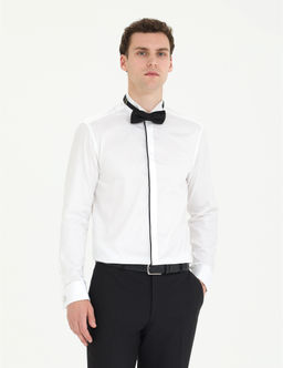 Beyaz Slim Fit Smokin G_mlek - Pierre cardin фото 3