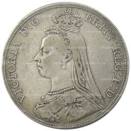 Монета 1 крона 1889 года Великобритания