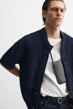 TEXTURED COTTON CARDIGAN - Zara фото 6