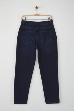 Gece Mavisi Yuksek Bel Yeni Mom Jeans TWOAW26JE00054 - Trendyolmilla фото 6