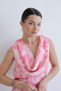 Martichelli Платье с вырезом по спинке в розовых оттенках  фото 7