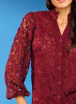 Блузка, вишневая - Heine фото 6