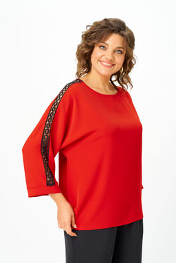 Блуза Rumoda 2274-Р красный дл. р.  фото 9