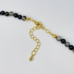 Колье из Агата со вставкой "клевер" 43 см +