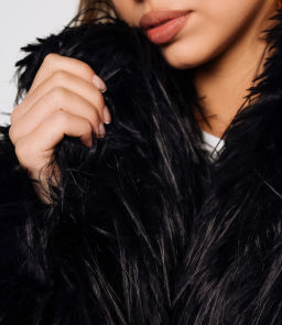 Шуба #КТ1019 (6), чёрный - Dommod фото 5