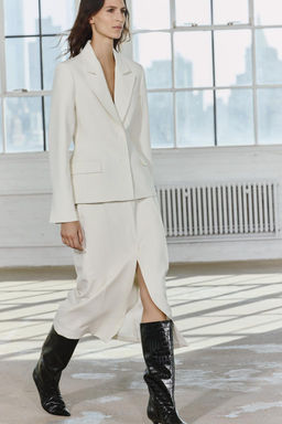 FITTED DOUBLE-BREASTED BLAZER ZW COLLECTION - Zara фото 6