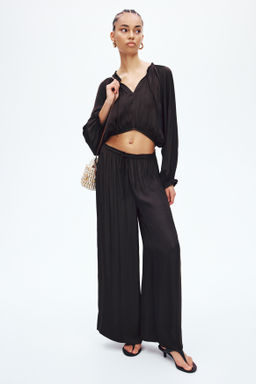 Pantal?n amplio con cord?n de ajuste - H&m фото 7