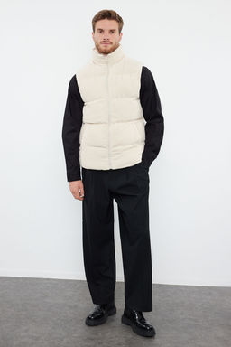 Trendyolmilla Man Siyah Erkek Regular Fit K?sl?k Kadife Yelek TMNAW23YE00013  фото 11