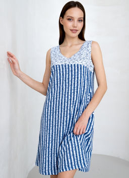 Сарафан хлопок 100%,сине-голубой - Binita фото 11