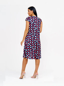 Сарафан женский, цвет синий красный