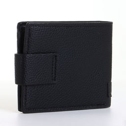 Портмоне мужское на магните, чёрное