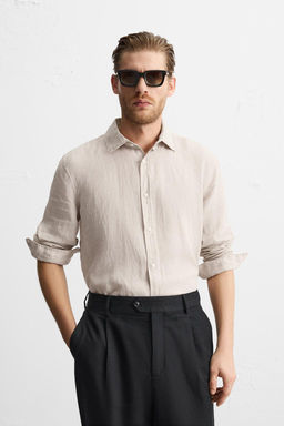 100% LINEN SHIRT - Zara фото 27