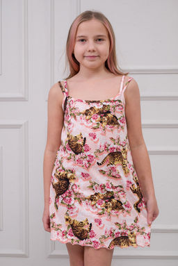 Ночная сорочка подростковая из кулирки Оливия киса