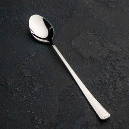 Цена за 6 шт. Ложка для коктейля «Мондиал», длина 19.5 см, толщина 2.5 мм, цвет серебряный