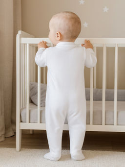 Комбинезон ясельный белый