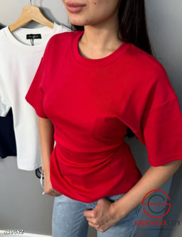 Футболка женская однотонная