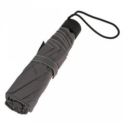 Зонт механический Моно с серебром ткань эпонж (полиэстер), 8 лучей, д/купола 92см, 3 сложения, 23,5см в сложенном виде, ручка с антискользящим покрытием, серый с серебряной нитью, 286гр (Китай) - Домашняя Мода фото 7