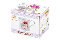 Кружка 250 мл 11,5*8,5*7,7 см Лаванда фарфор NEW BONE CHINA - Elan gallery фото 6