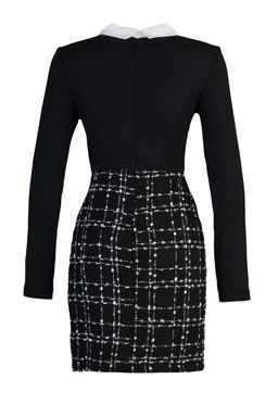 Siyah Tuvit Dokuma Elbise TWOAW21EL0454