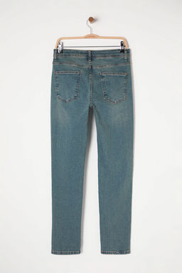 TRENDYOL MAN Indigo Esnek Kumas Skinny Dar Kesim Jeans TMNAW20JE0434 - Trendyolmilla фото 8