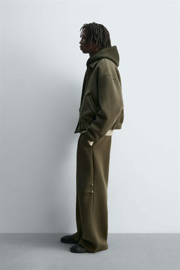 NEOPRENE-EFFECT BOXY FIT JACKET - Zara фото 4