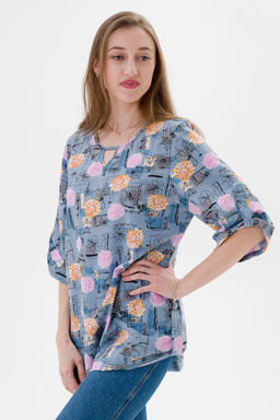 Туника женская из кулирки Полина астра - Амадэль фото 11