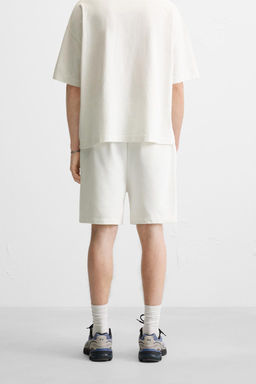 WASHED RELAXED FIT JOGGER BERMUDA SHORTS - Zara фото 12