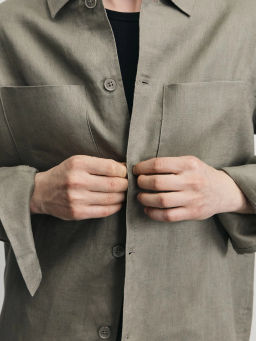 Рубашка 100% лён premium / Zarina  фото 2