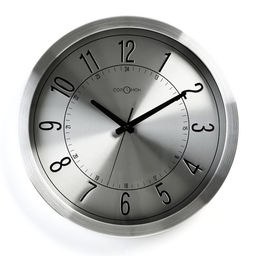 Часы настенные классические «Соломон», бесшумные, плавный ход, d=35 см, серебристые