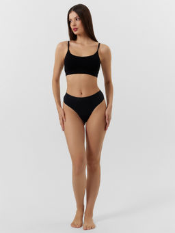 Цена за 2 штуки! Трусики бразилиана черные в наборе, 3 шт - Mark formelle фото 3