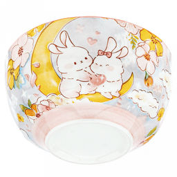 Зайки Пиала фарфоровая 550мл, д12,8х7,2см, с деколью, отводка (Китай) - Домашняя мода фото 4