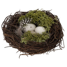 Набор из 2-х изделий декоративных "Пасхальная композиция" (3*4), L19,5 W12 H5 см