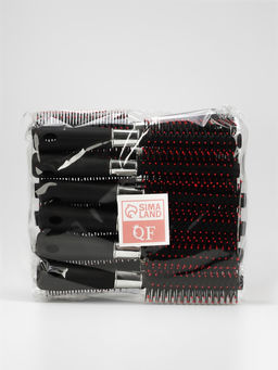 Цена за 12 шт. Брашинг для волос, d=15/42 мм, 19.7 (±1) см, чёрный