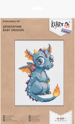 Klart набор для вышивания 8-537 Дракончик 14 х 18 см