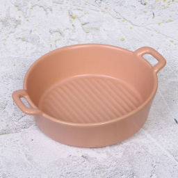 Форма керамическая для запекания "Акварель" 20,5*17*5,5см, розовая