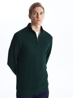 Dik Yaka Erkek Sweatshirt