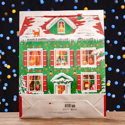 Пакет подарочный Сказочный дом, 33 х 42,5 х 10 см