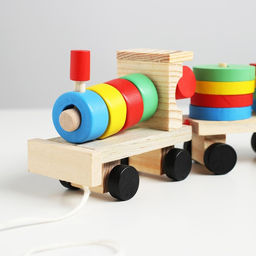 Конструктор Паровоз, 4 фигуры - Лесная мастерская фото 3